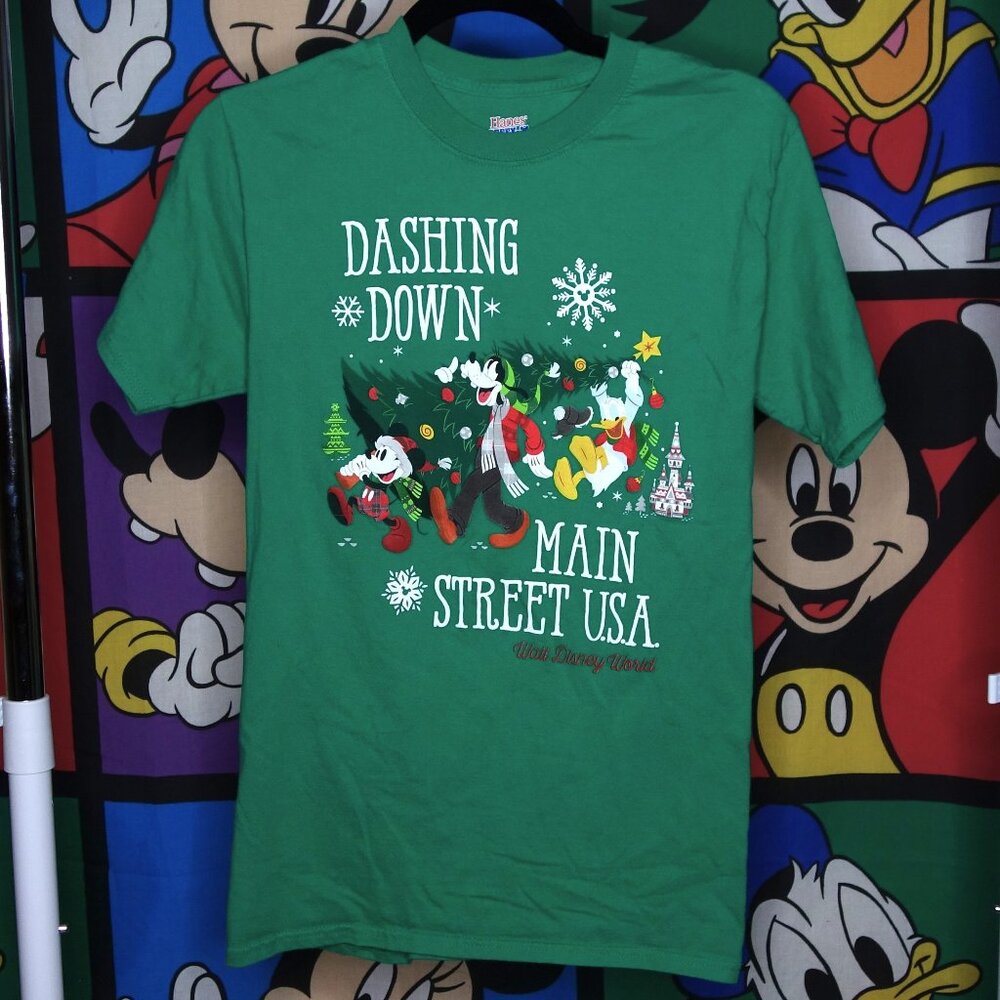 Disney World Dashing Down Main St Tee
